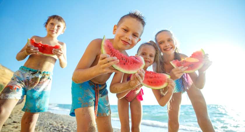 Sommerferie med vandmelon
